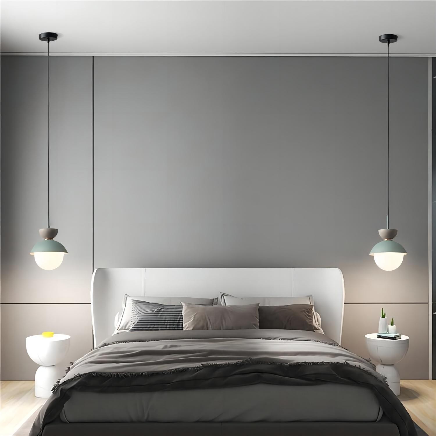 Noordse Aluminium Macaroon Bal Vorm Slaapkamer Hanglamp HL87