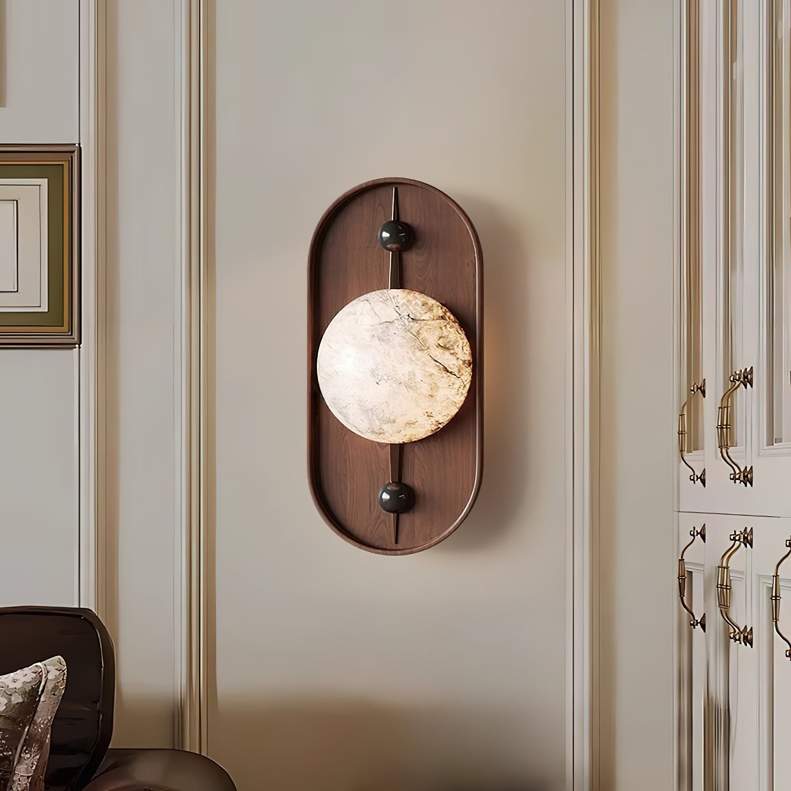 Bezel alabaster wandlamp HL2946