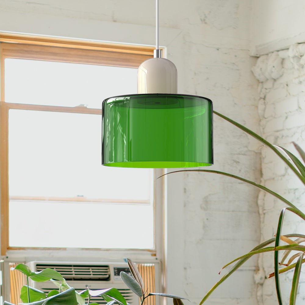 Kalo Cilinder Hanglamp - Glazen Lamp in Scandinavische Stijl voor Eet en Slaapkamer HL107