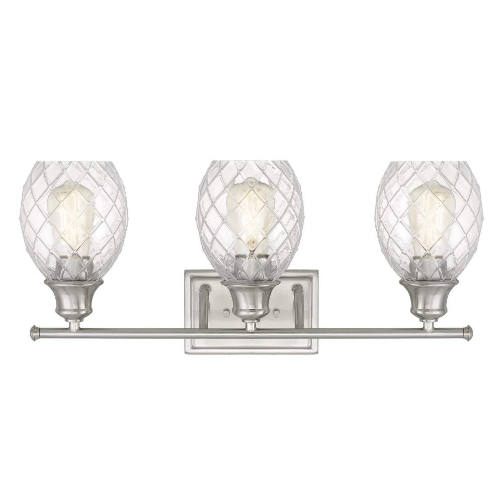 Moderne Boerderij Geborsteld Nikkel Glazen Wandlamp HL235