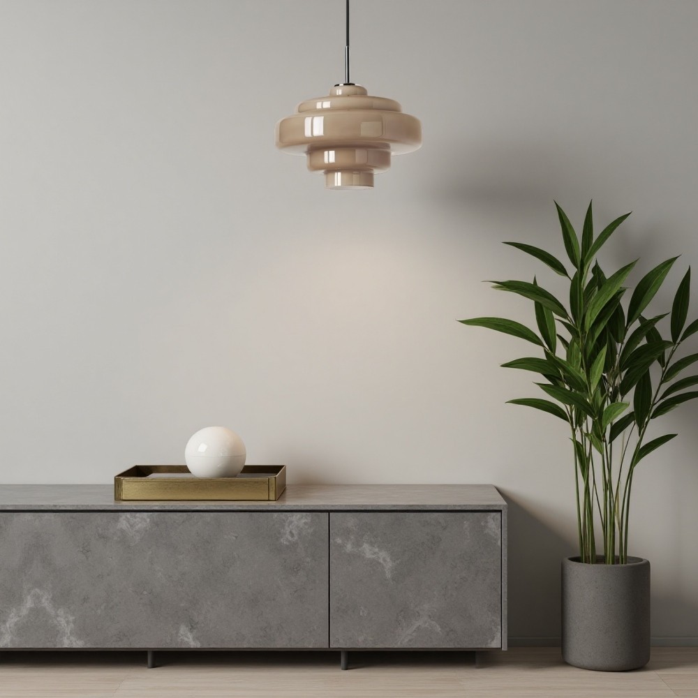 Koloro Kleurrijke Bauhaus Glazen Hanglamp - Levendige Meerlaagse Lamp voor de Keuken HL1332