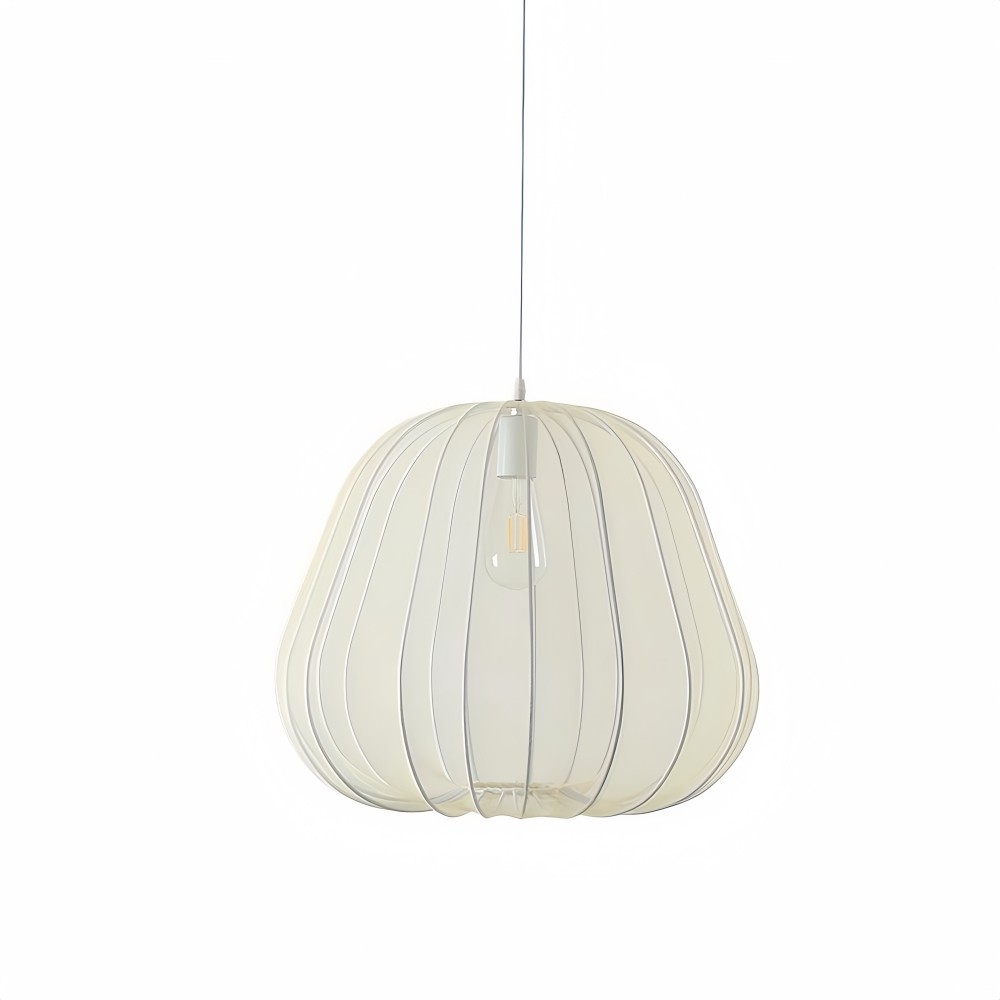 Witte stoffen hanglamp - Nordic lantaarnkap voor slaapkamer HL1316