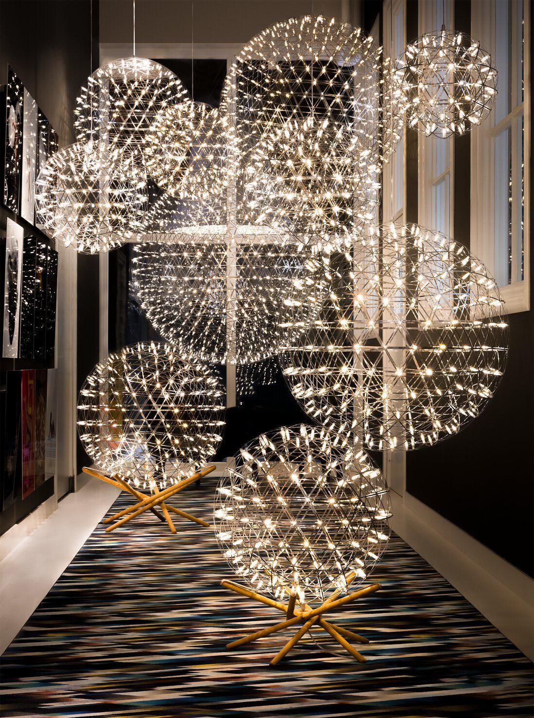 Zilveren Spark Ball hanglamp HL1407
