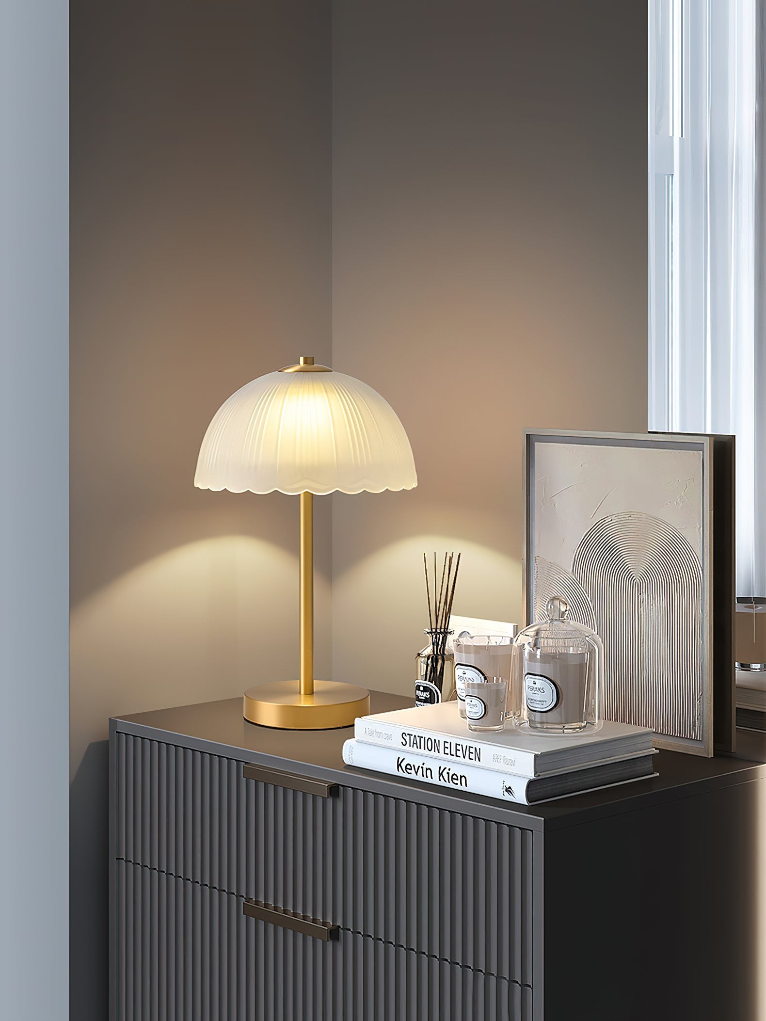Kleine paraplu tafellamp HL2994