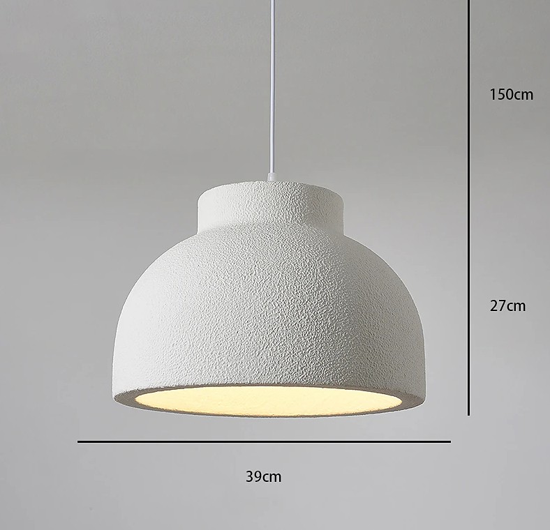 Minimalistische hanglamp van polystyreen met Nordic Bowl-design HL3382