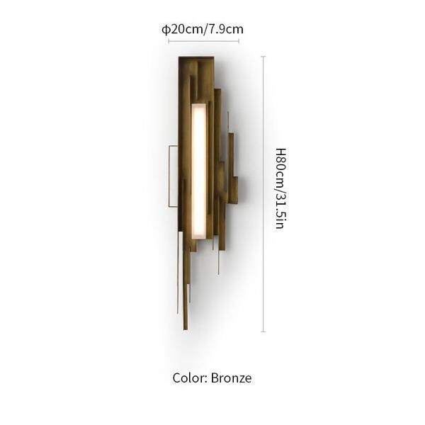 Schans gebeeldhouwde wandlamp