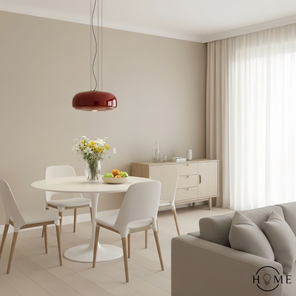 Clinco Macaron Hanglamp met Glas-in-lood - Moderne Hanglamp voor Eetkamer en Slaapkamer HL1098
