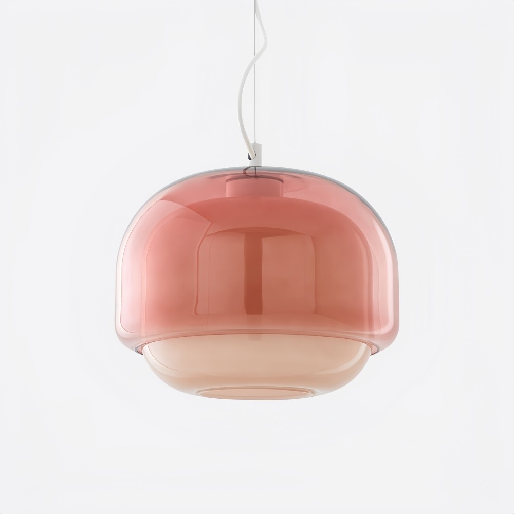 Clinco Dubbele Bolvormige Glazen Hanglamp - Moderne Kleurrijke Hanglamp voor de Slaapkamer HL1094