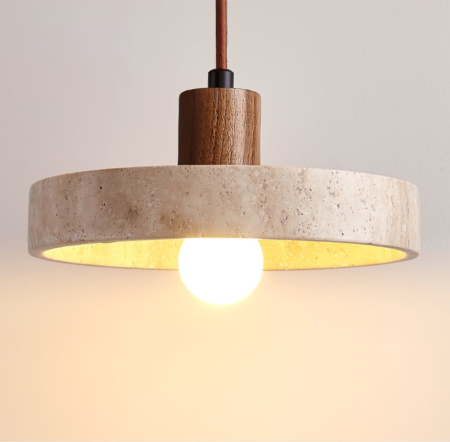 Nordic Travertine schijfvormige hanglamp HL1113