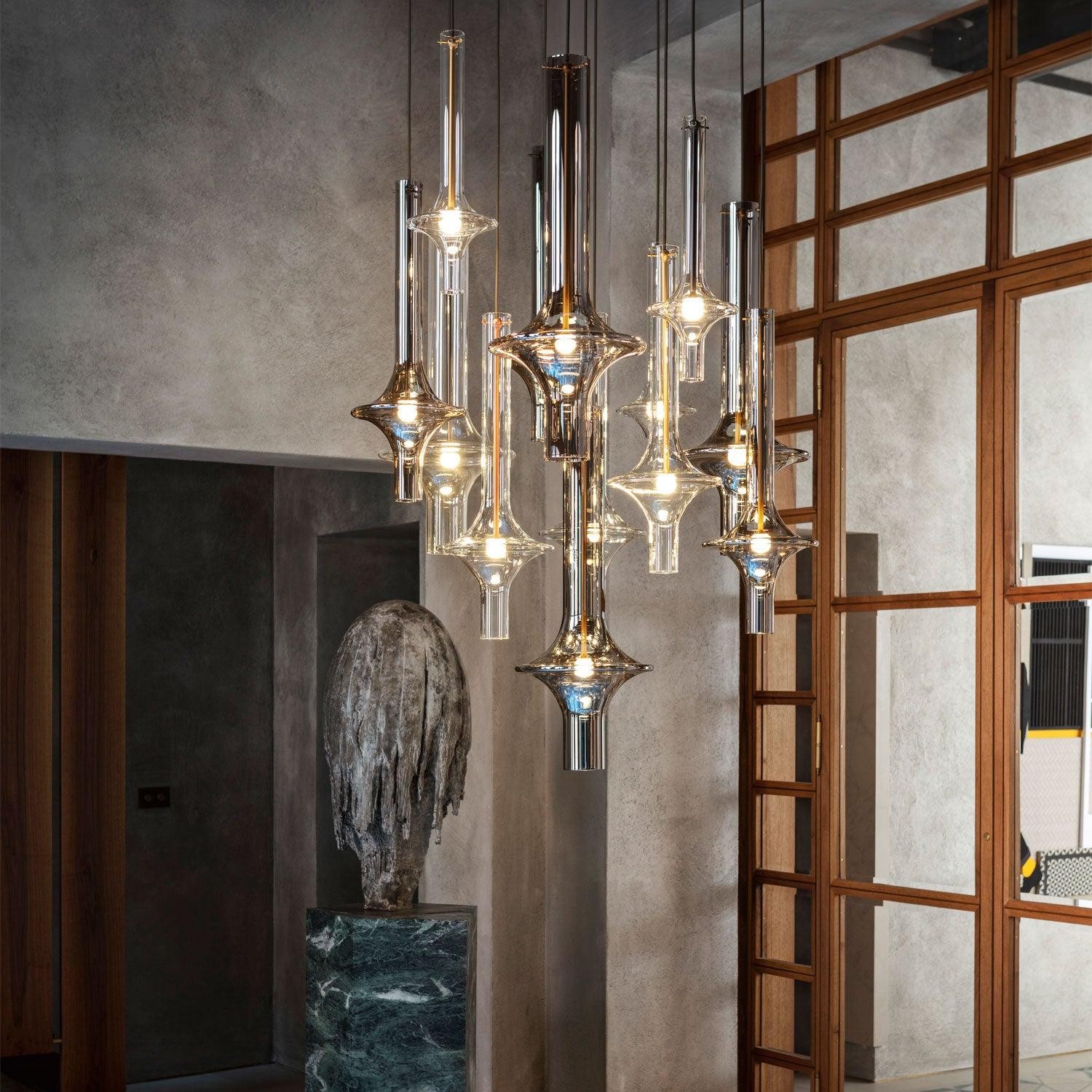 Moderne creatieve glazen buis hanglamp HL827