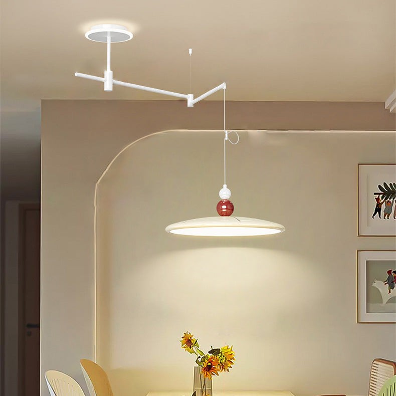 Nordic Iron Flying Saucer LED verplaatsbare rocker arm hanglamp HL1107