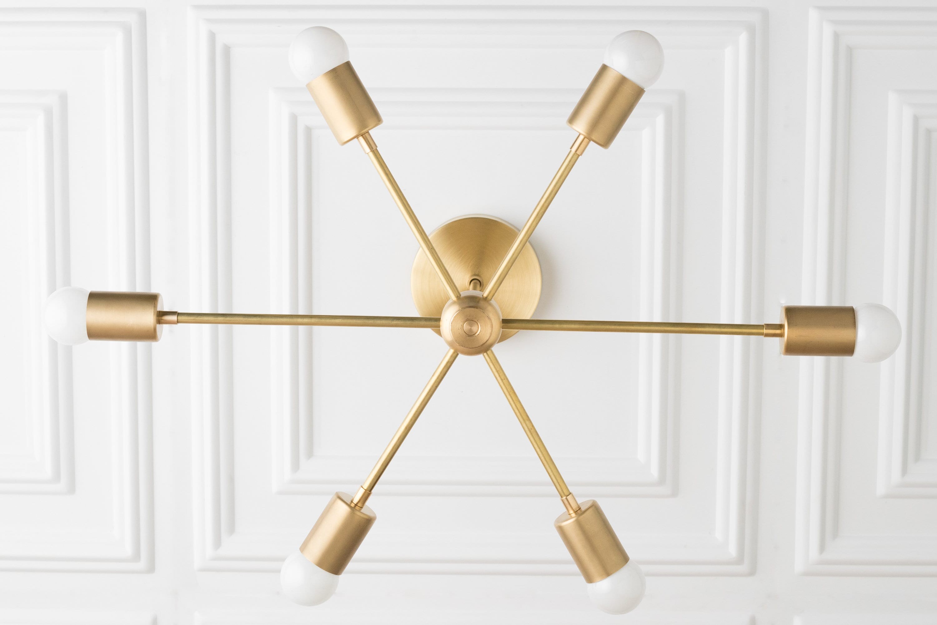 Mobilux Line Mid Century Modern Kroonluchter - 6-kops Hangende Plafondlamp HL1674