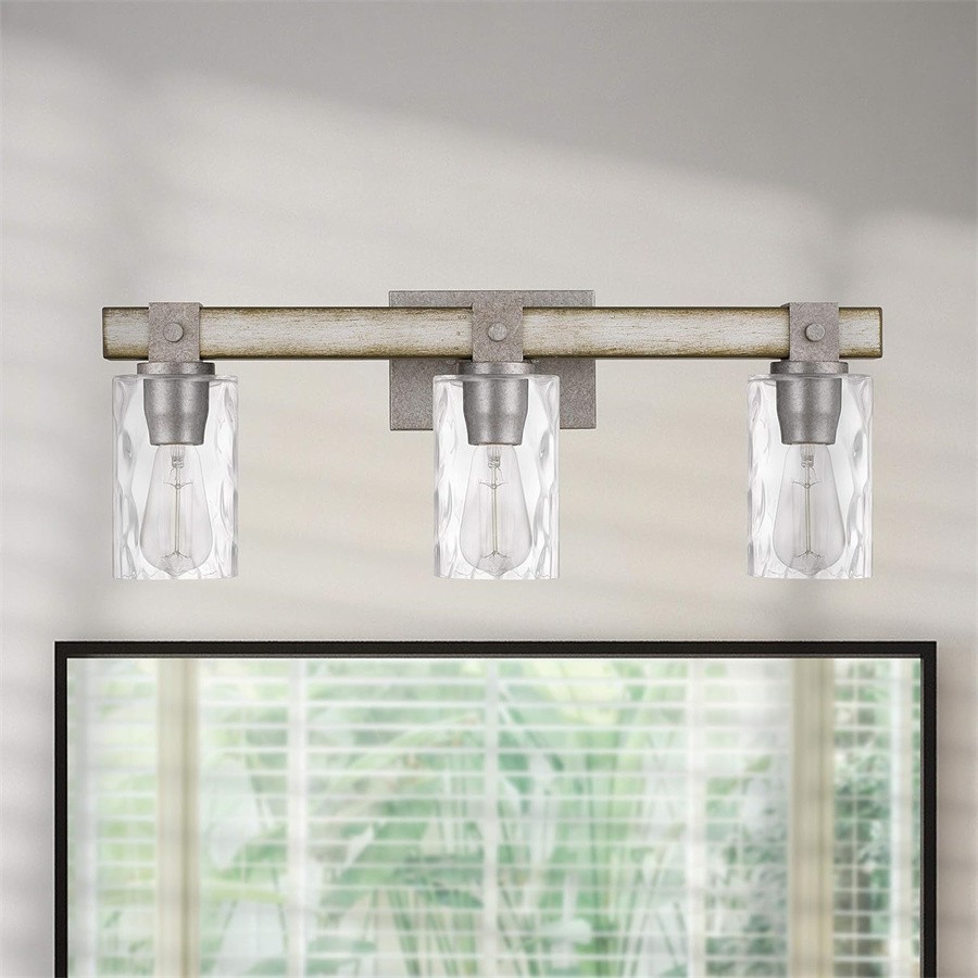 Antieke Cilindrische Glazen Industriële Wandlamp HL251