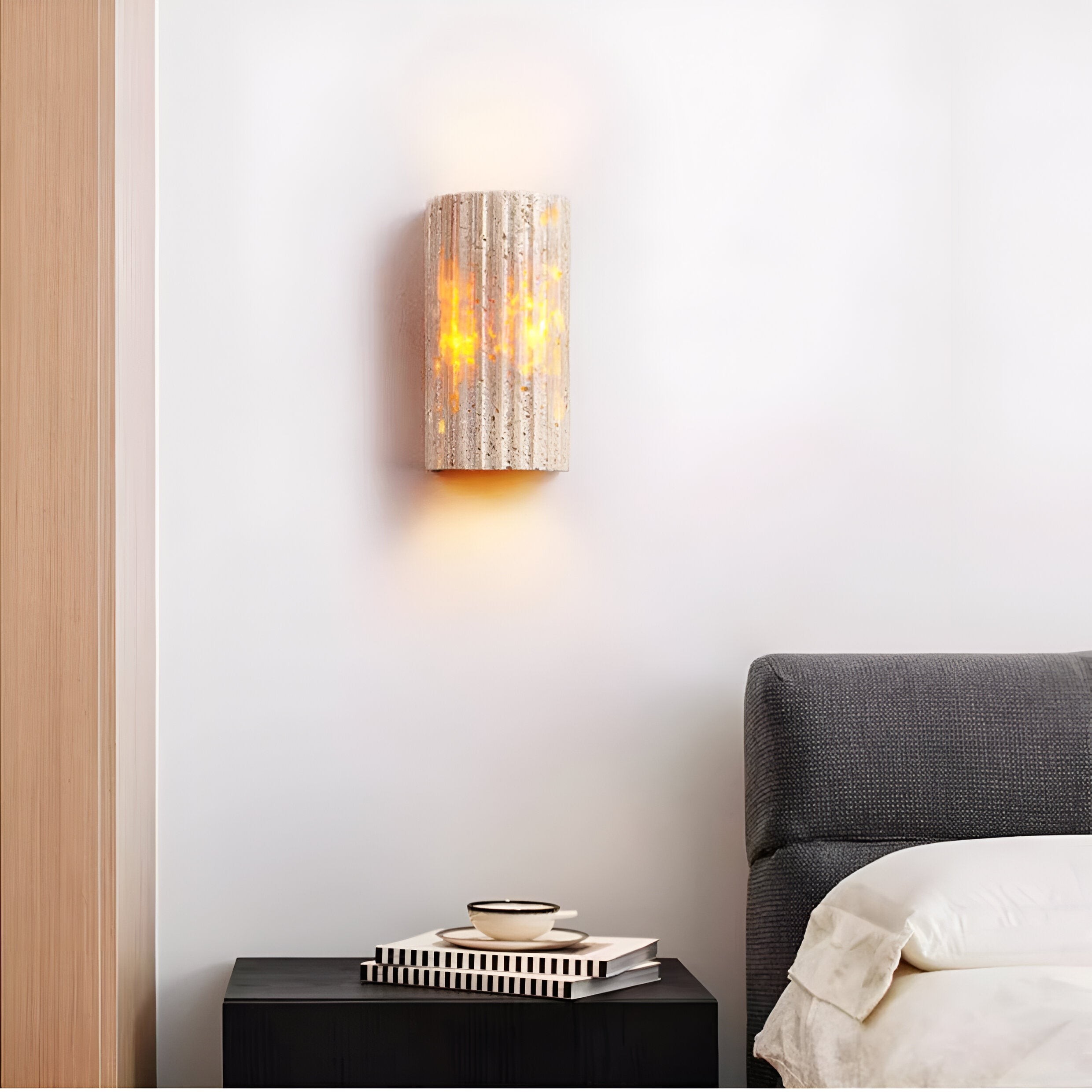 Solaro Travertine Tuin Buiten Wandlamp HL1282