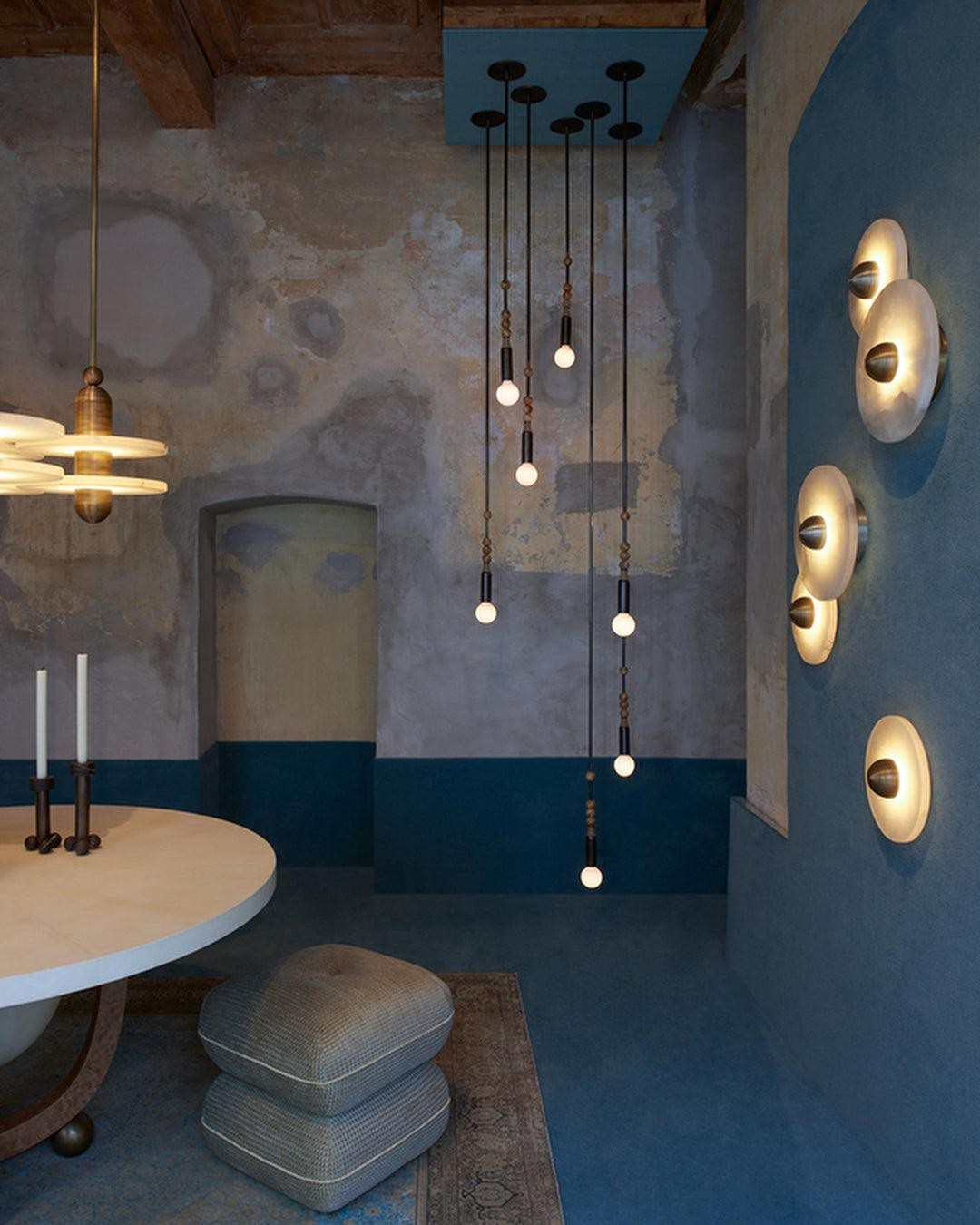 Creatieve marmeren ronde wandlamp HL717