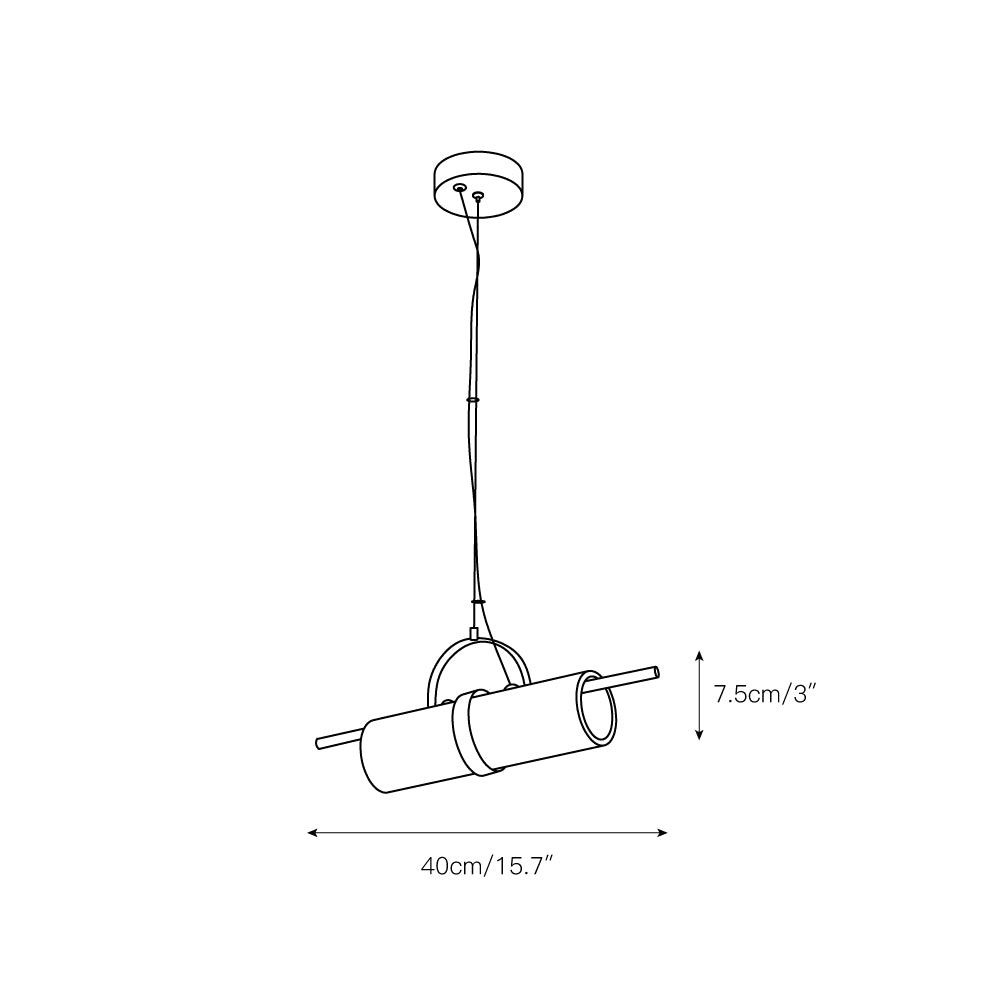 Mini cilindrische albasten hanglamp HL2974