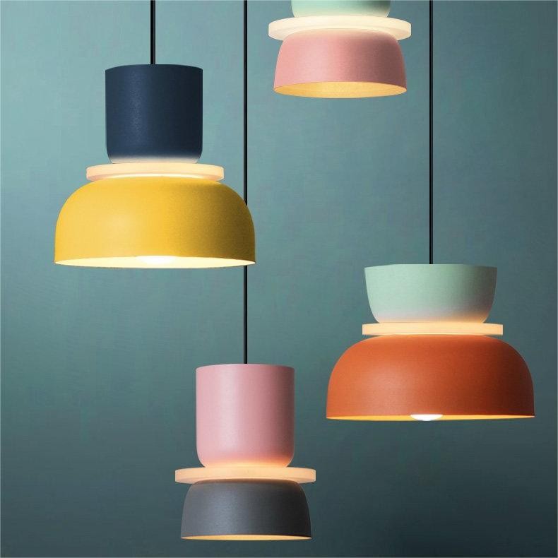 Macri Acryl Kleurrijke Komvormige Hanglamp - Moderne Levendige Hanglamp voor de Keuken
