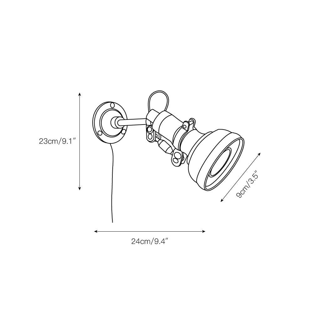 Ralph Rocker Arm Plug-in Wandlamp HL3042