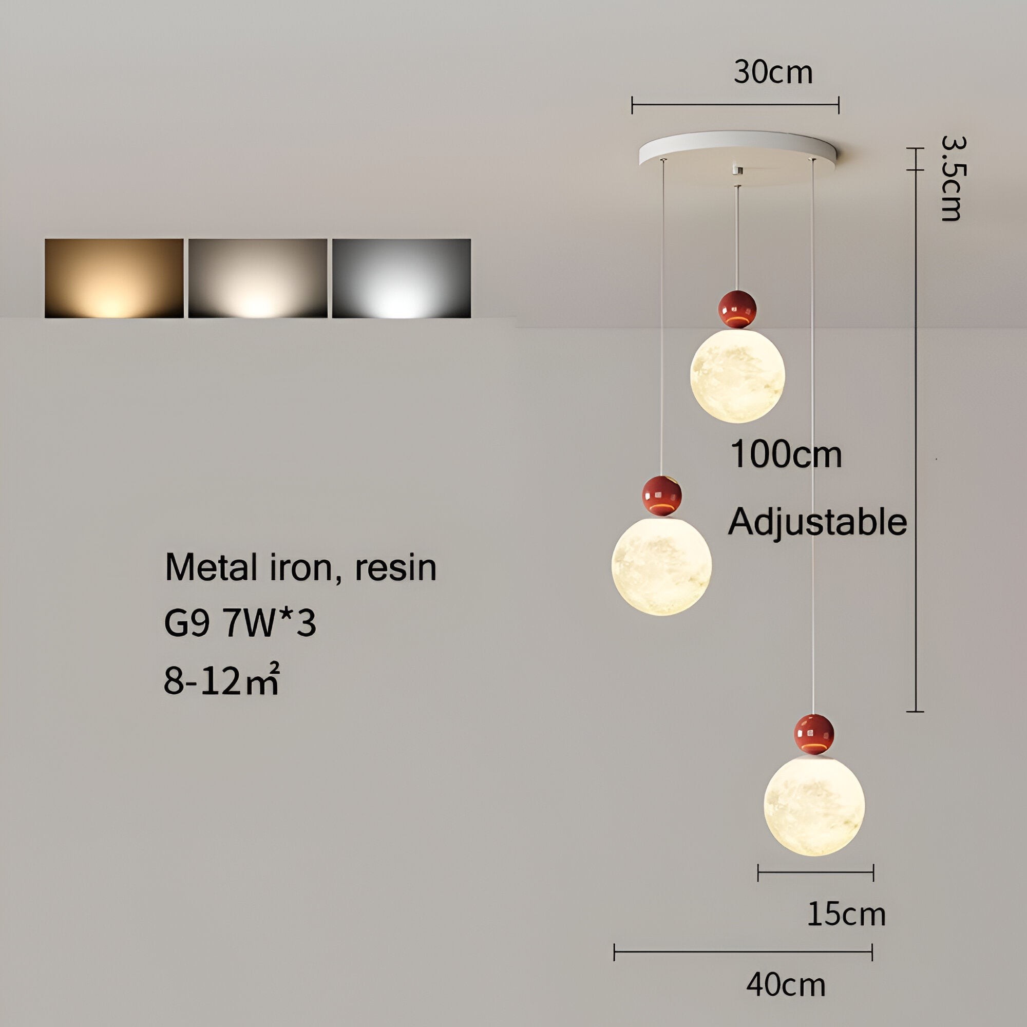 Nordic Moon moderne plafondhanglamp HL1235