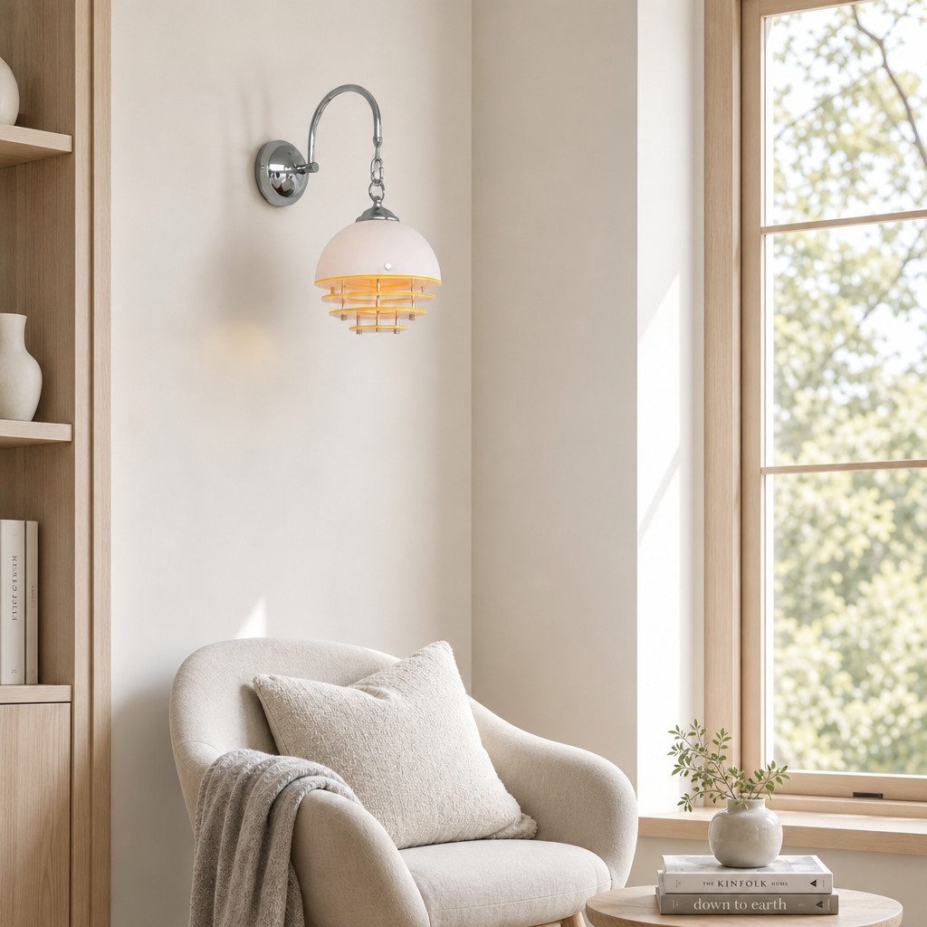 Afterglow Sunset Bauhaus glazen acryl wandlamp - artistieke decoratieve lamp voor de slaapkamer HL3569