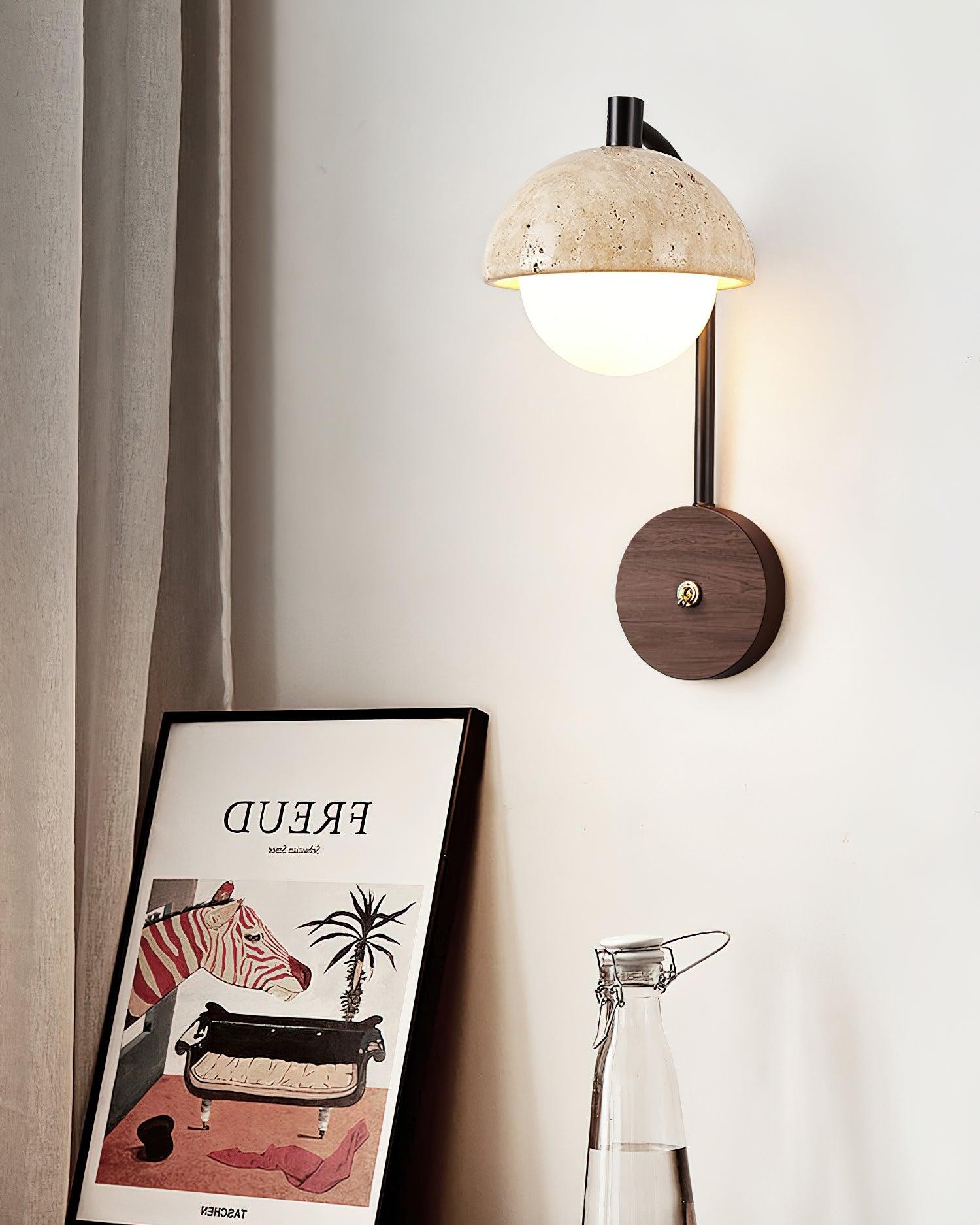 Retro schijfbal nachtkastje wandlamp HL829