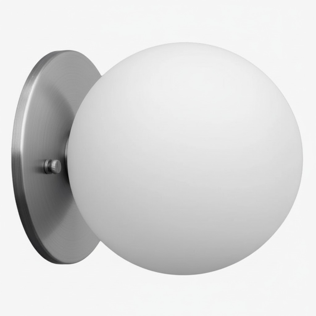 Glorica Glazen Wandlamp van Messing - Klassieke Lamp met Matglas voor een Warme Sfeer HL1758