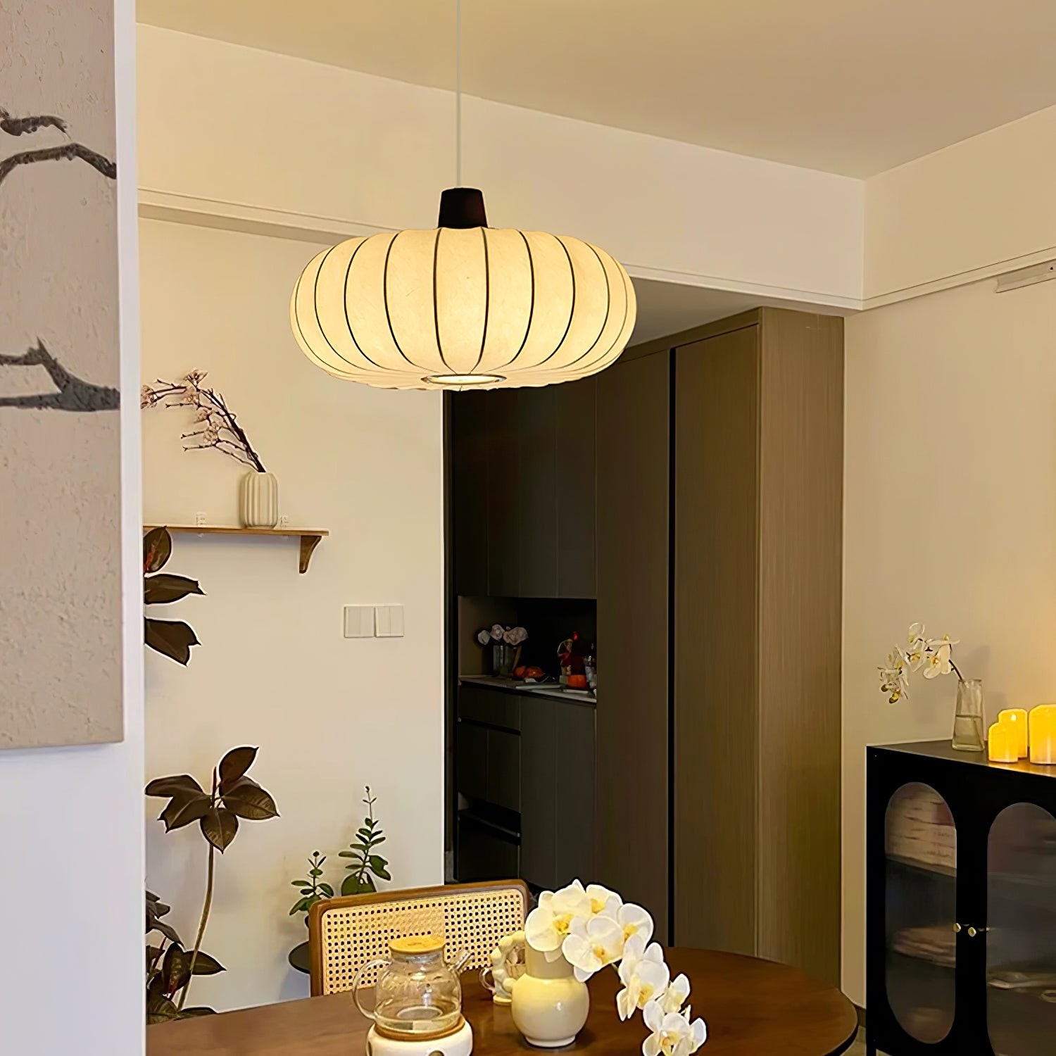 Klassieke zijden lantaarn hanglamp HL740
