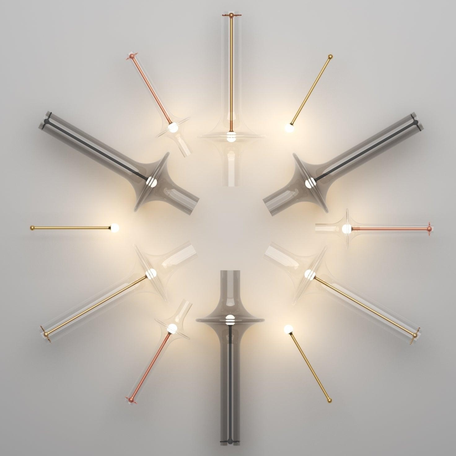 Moderne creatieve glazen buis hanglamp HL827