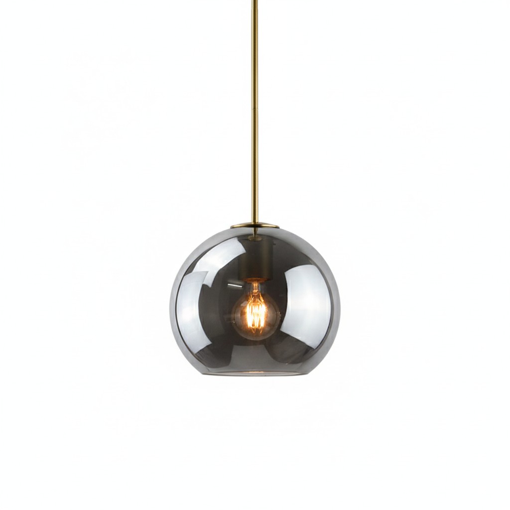 Solara Nordic bolvormige glazen hanglamp HL3496