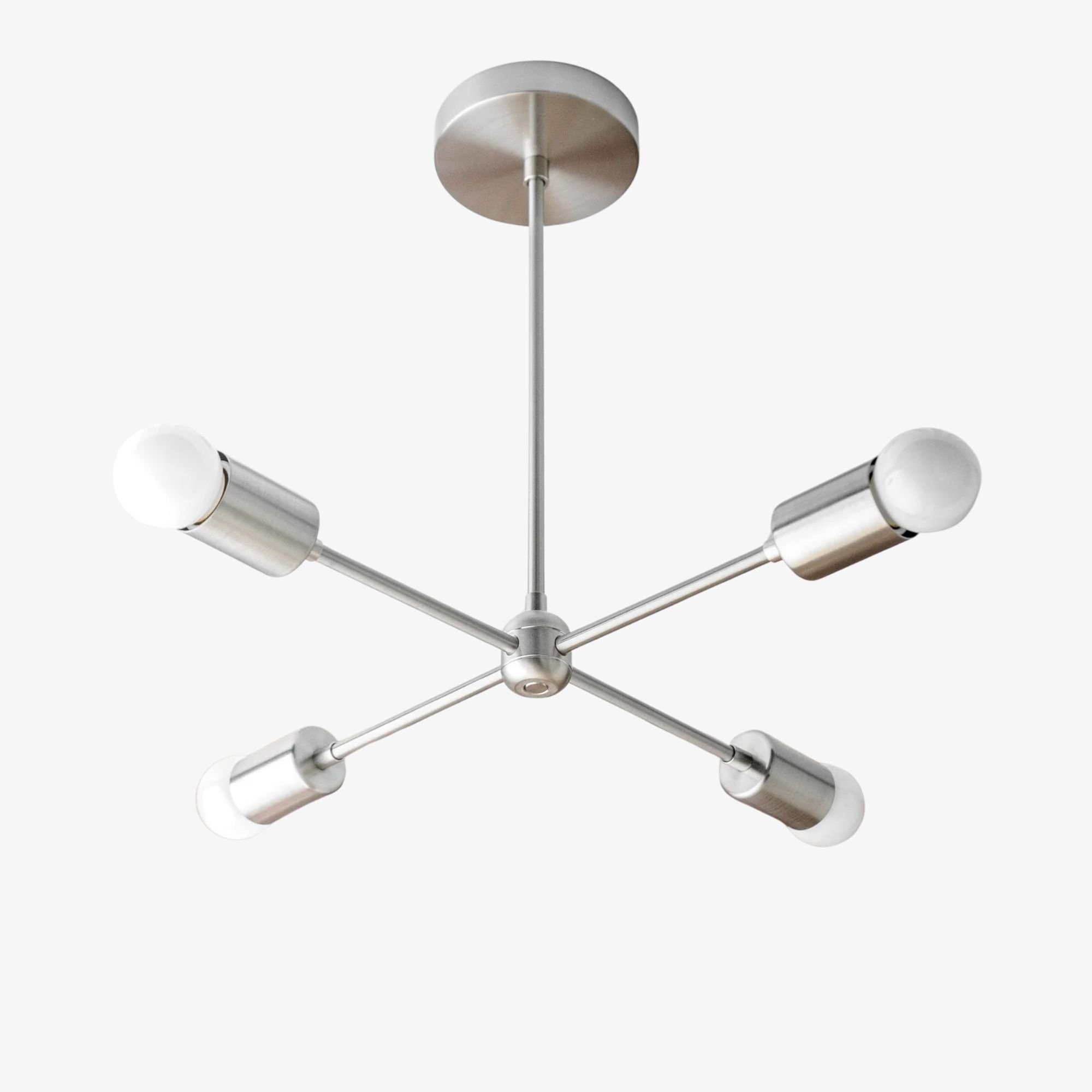 Mobilux Line Mid Century Gold Sputnik Kroonluchter - Geometrische Messing Armatuur HL1687