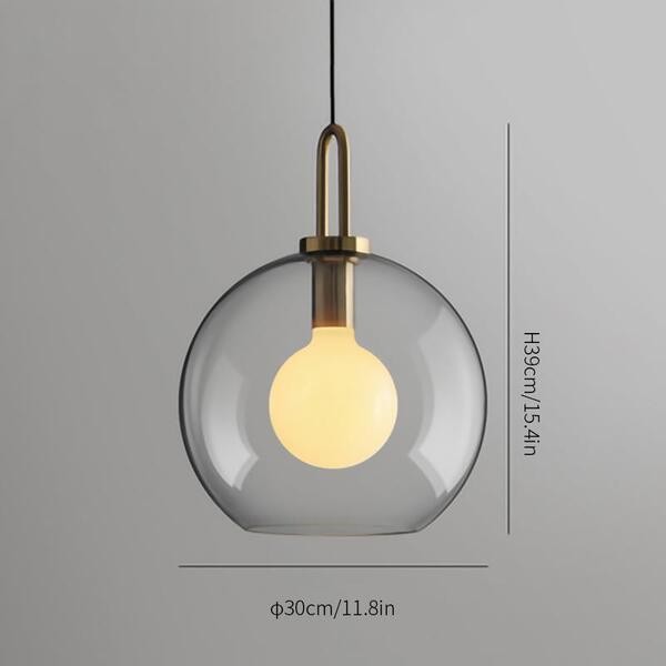 Moderne helder glas bollen fles Shade keuken hanger licht HL40