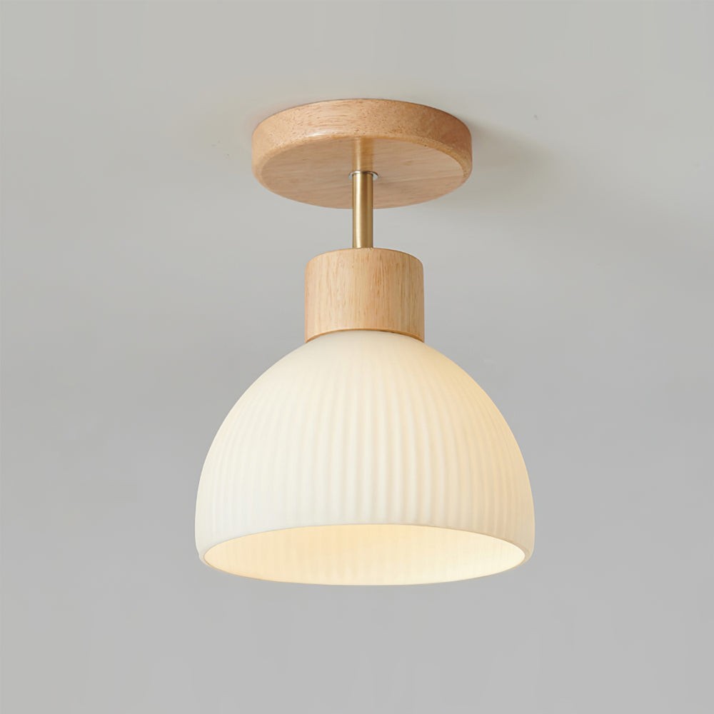 LED-plafondlamp in Scandinavische houtstijl HL387