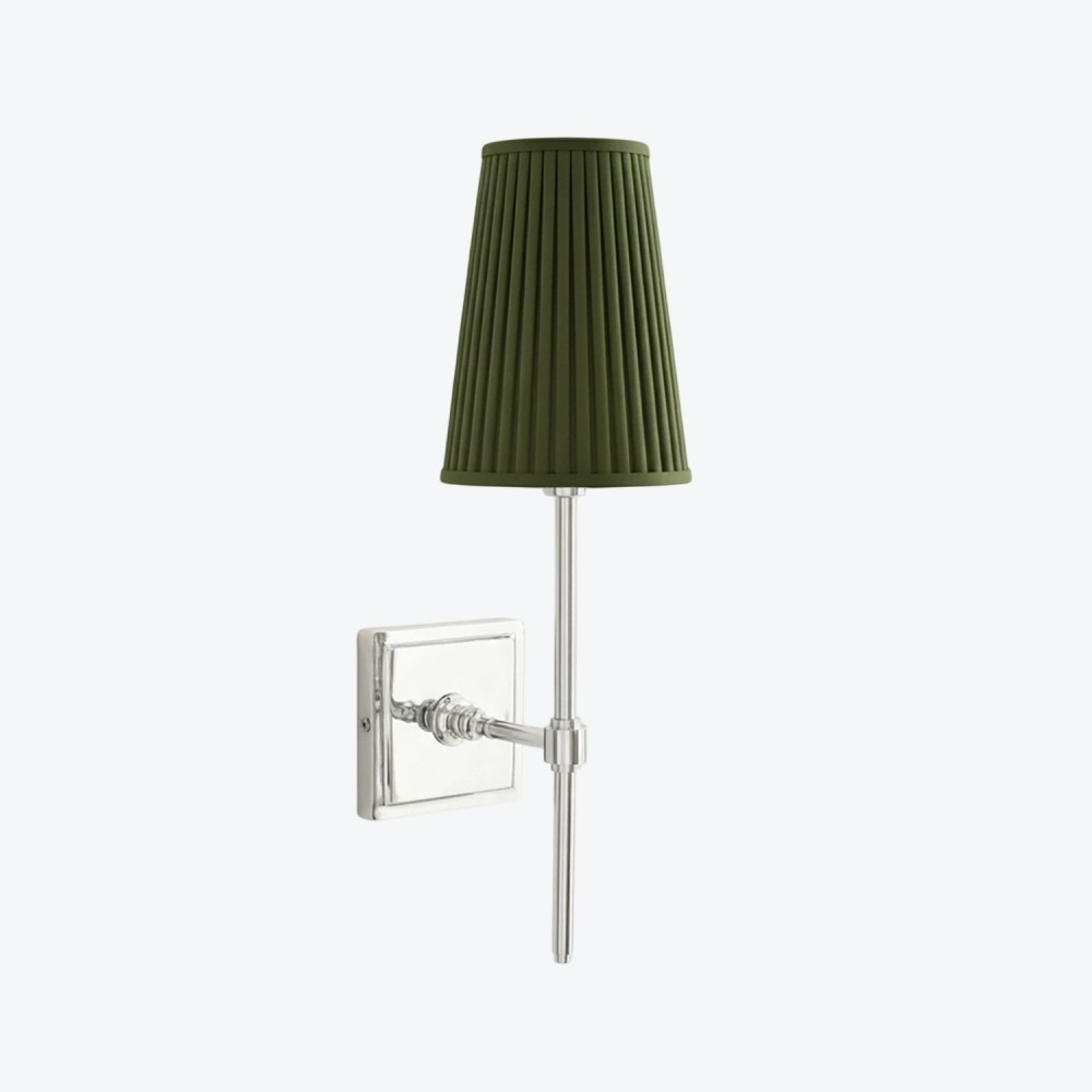 Derlina Witte Linnen Wandlamp – Retro Metalen Verlichtingsarmatuur met Meerdere Hoofden HL1433