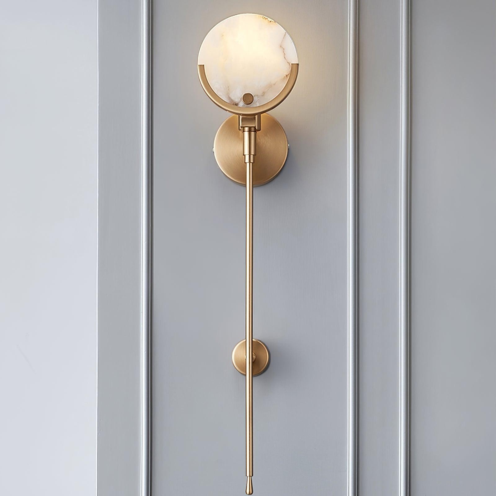 Ava messing alabaster wandlamp HL2941