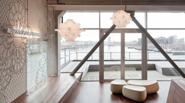Witte Cocoon Hars Taraxacum Hanglamp