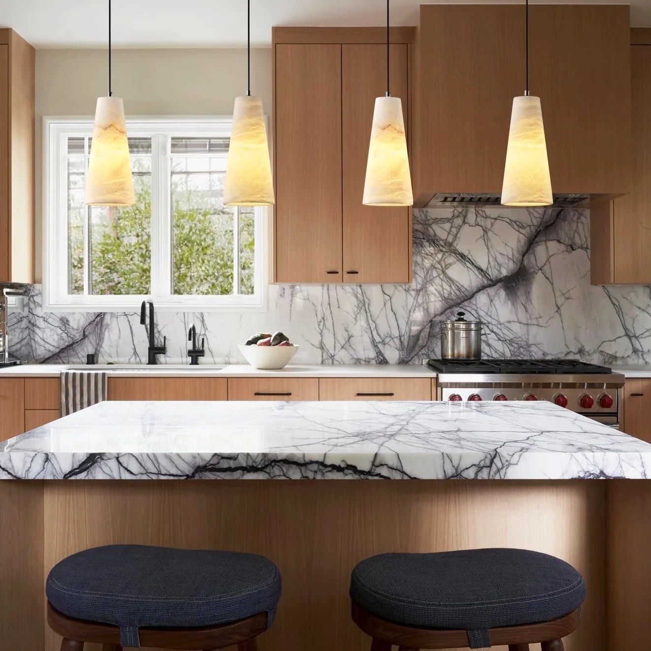 Aurora Pillar Alabaster hanglamp HL3500