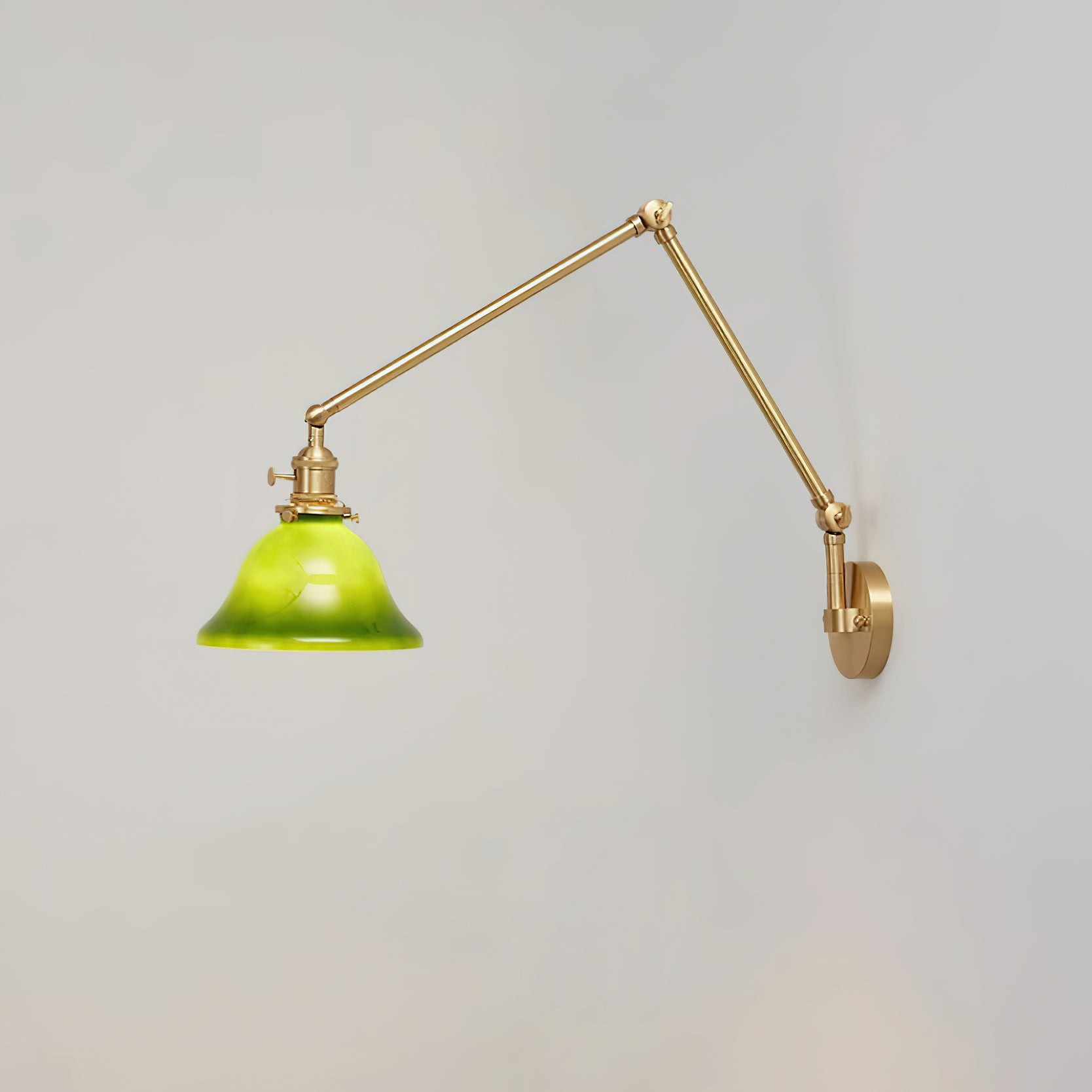 Gepersonaliseerde groene klokvormige wandlamp HL538