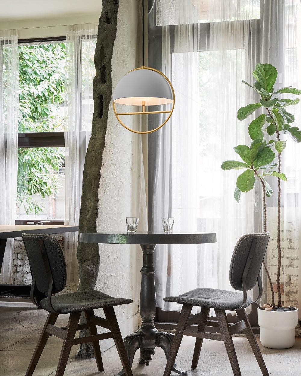 Nordic Halfronde Ring Metalen Hanglamp HL550