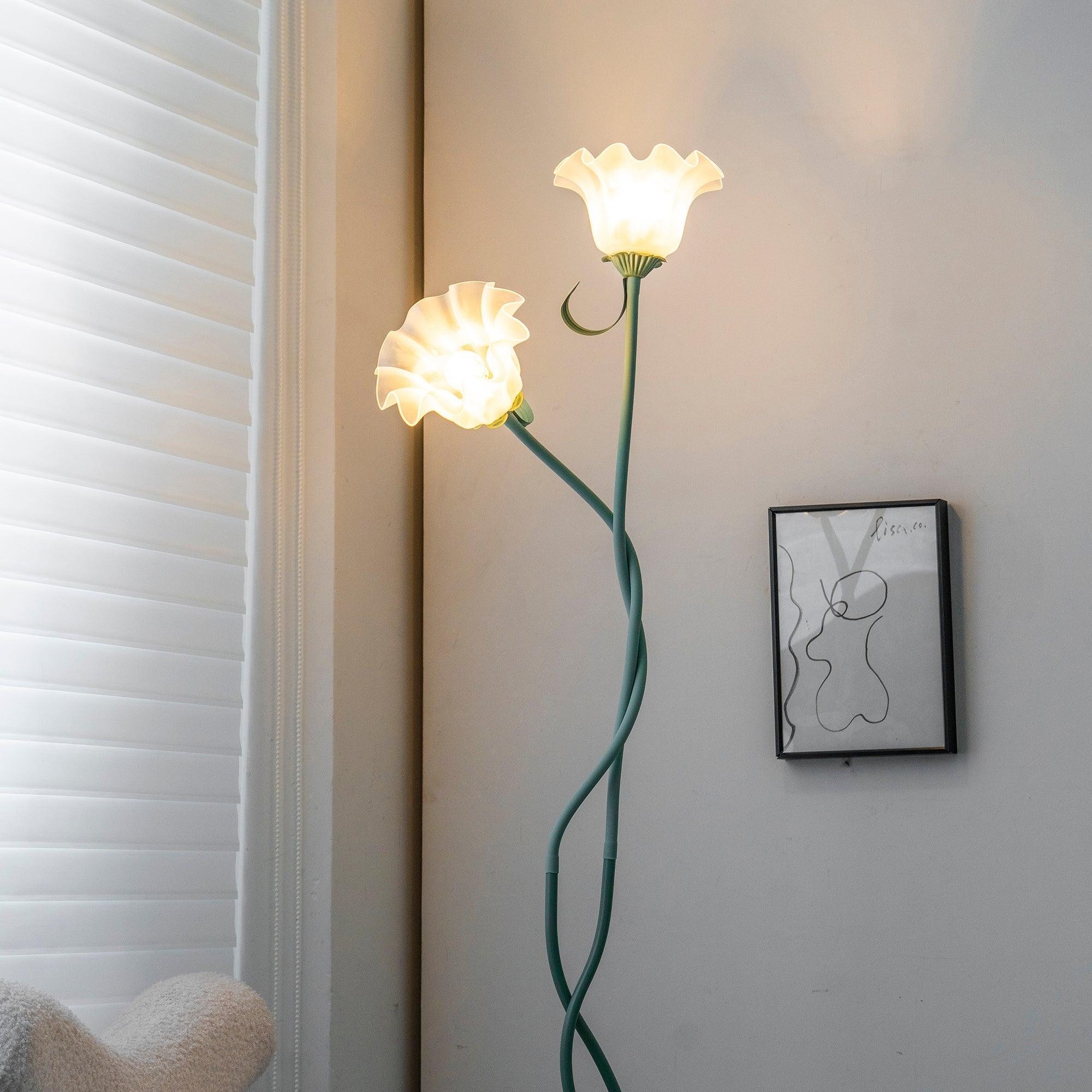 Creatieve multi-kops wikkelbloemvormige vloerlamp HL403