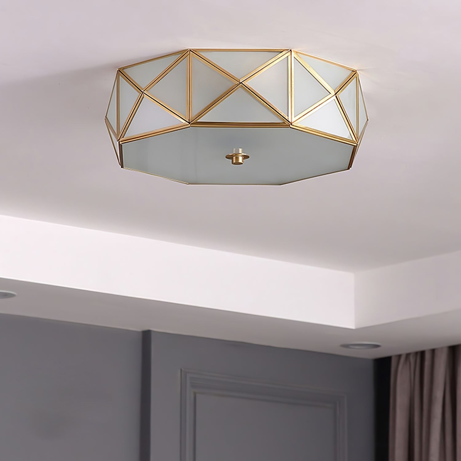 Geometrisch gevormde plafondlamp HL526