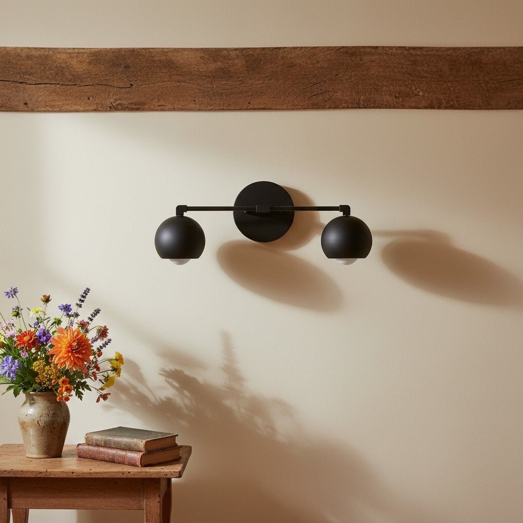 Metio Dome Decoratieve Badkamerlamp - Klassieke Bolvormige Badkamerwandlamp HL1686