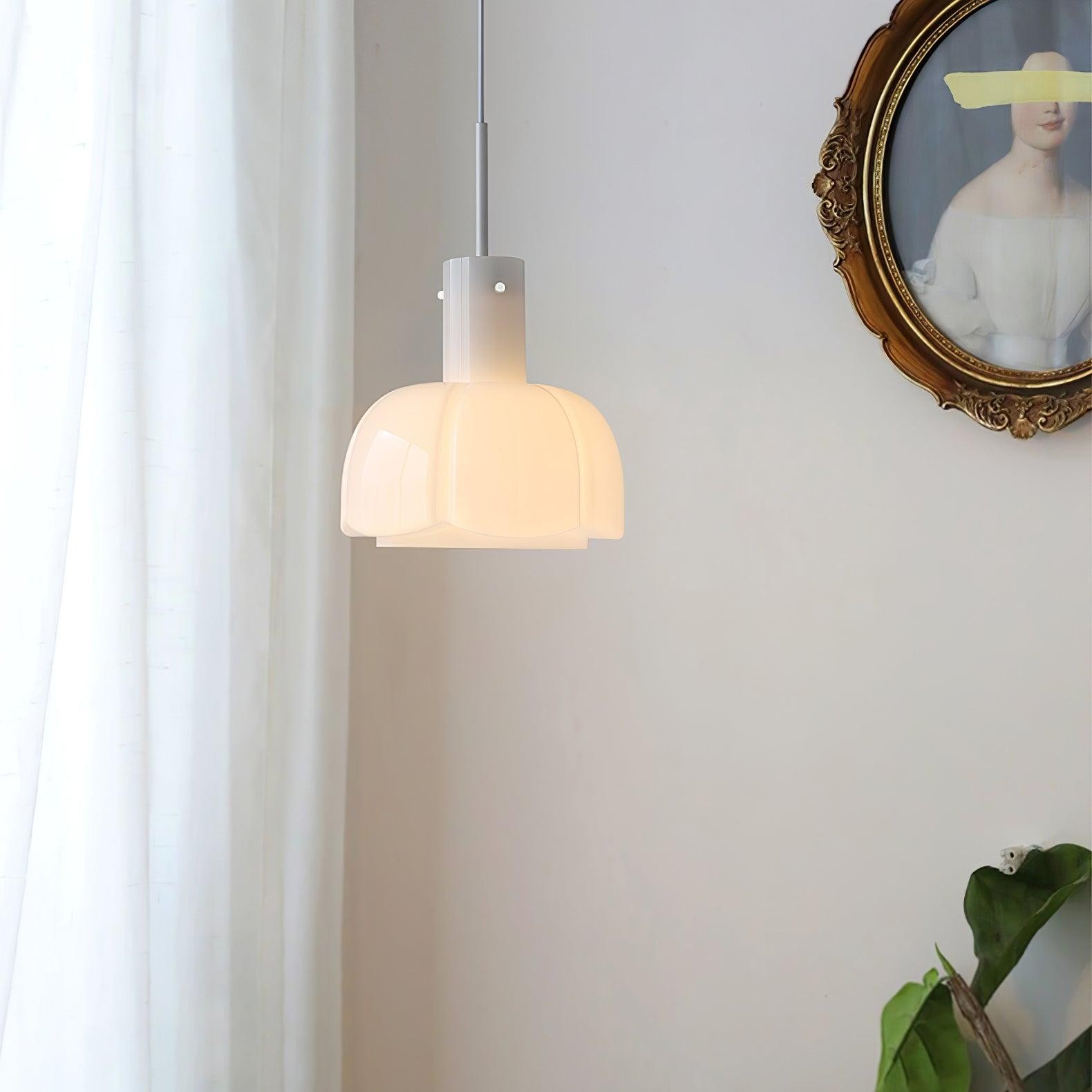Middeleeuwse stijl glazen knop hanglamp HL619
