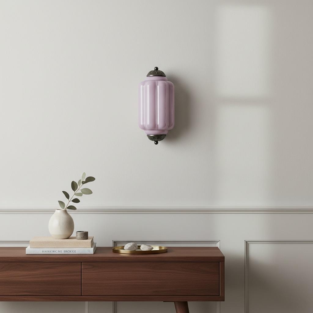 Eloise Long Pumpkin Retro Glazen Inbouw Wandlamp HL951