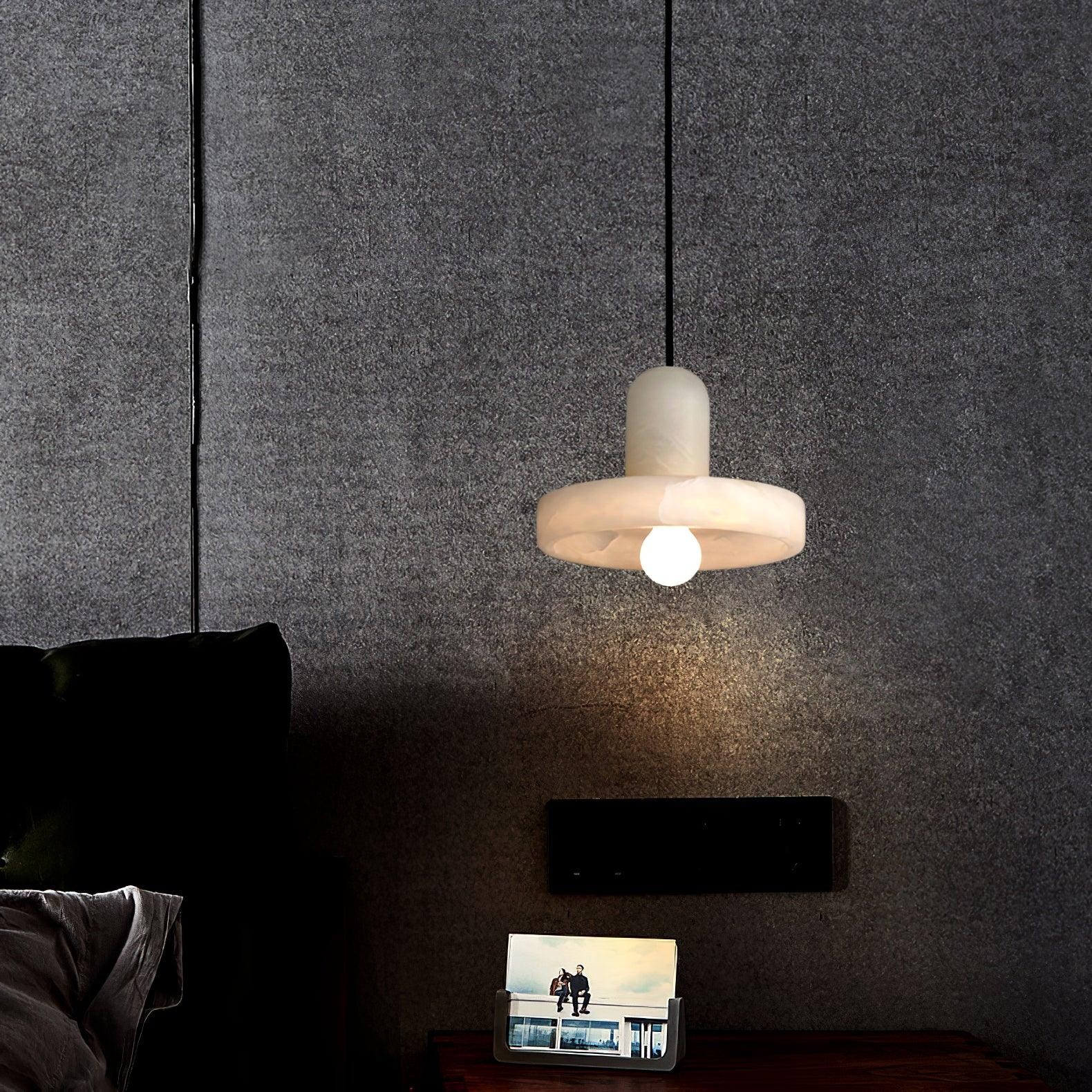 Elegante creatieve witte albasten hanglamp HL993
