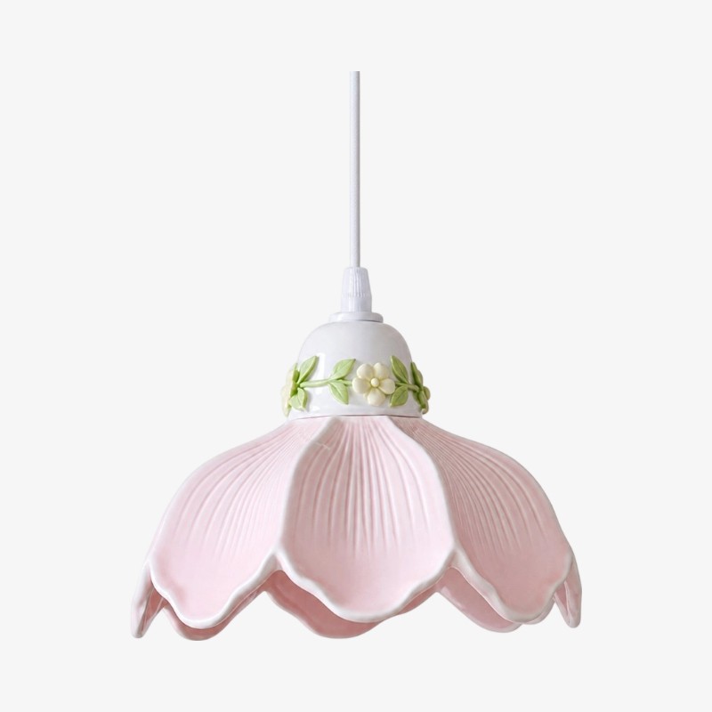 Cazelle bloemenhanglamp - Romantische verlichting voor de slaapkamer HL3592