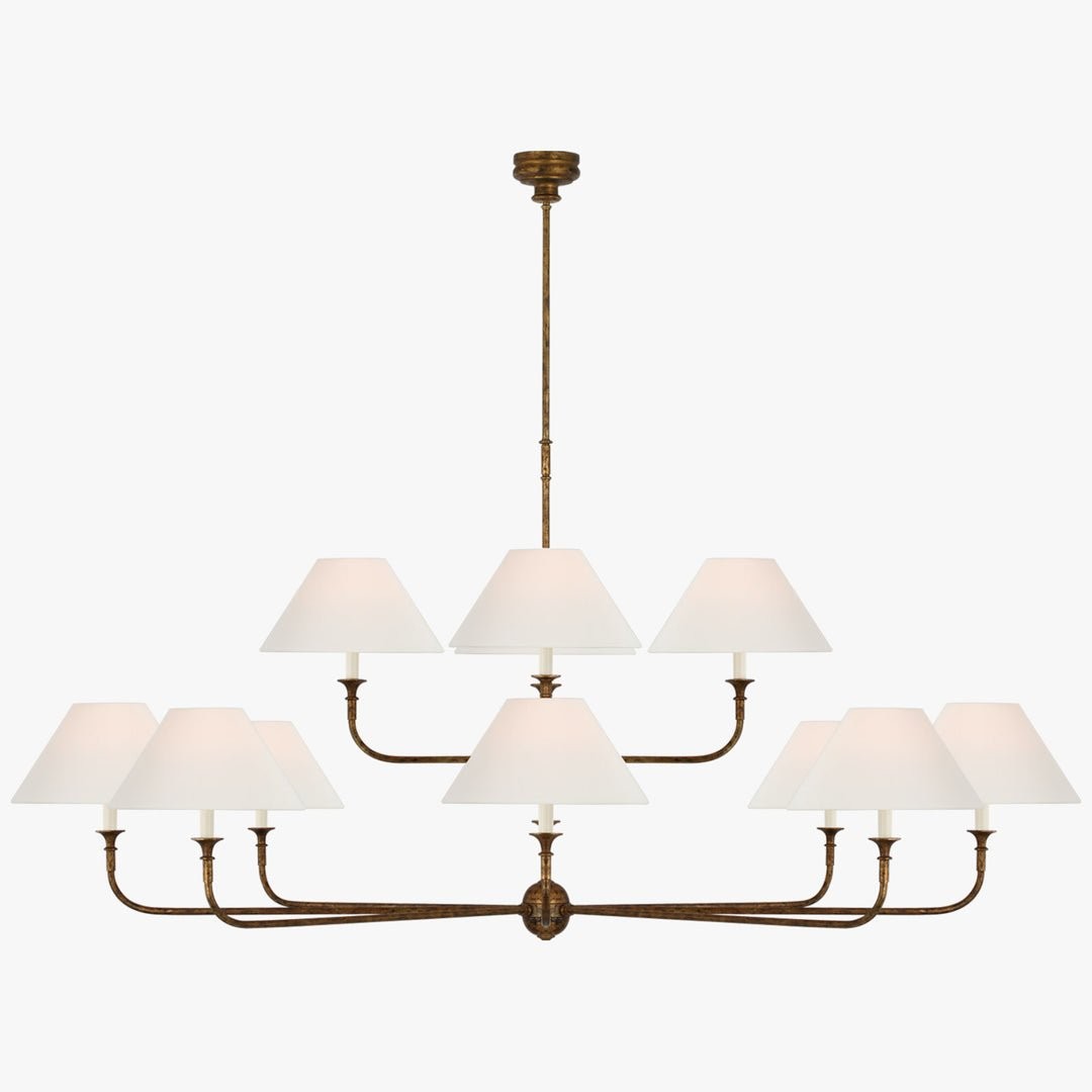 Piaf Grande moderne industriële metalen kroonluchter HL1417