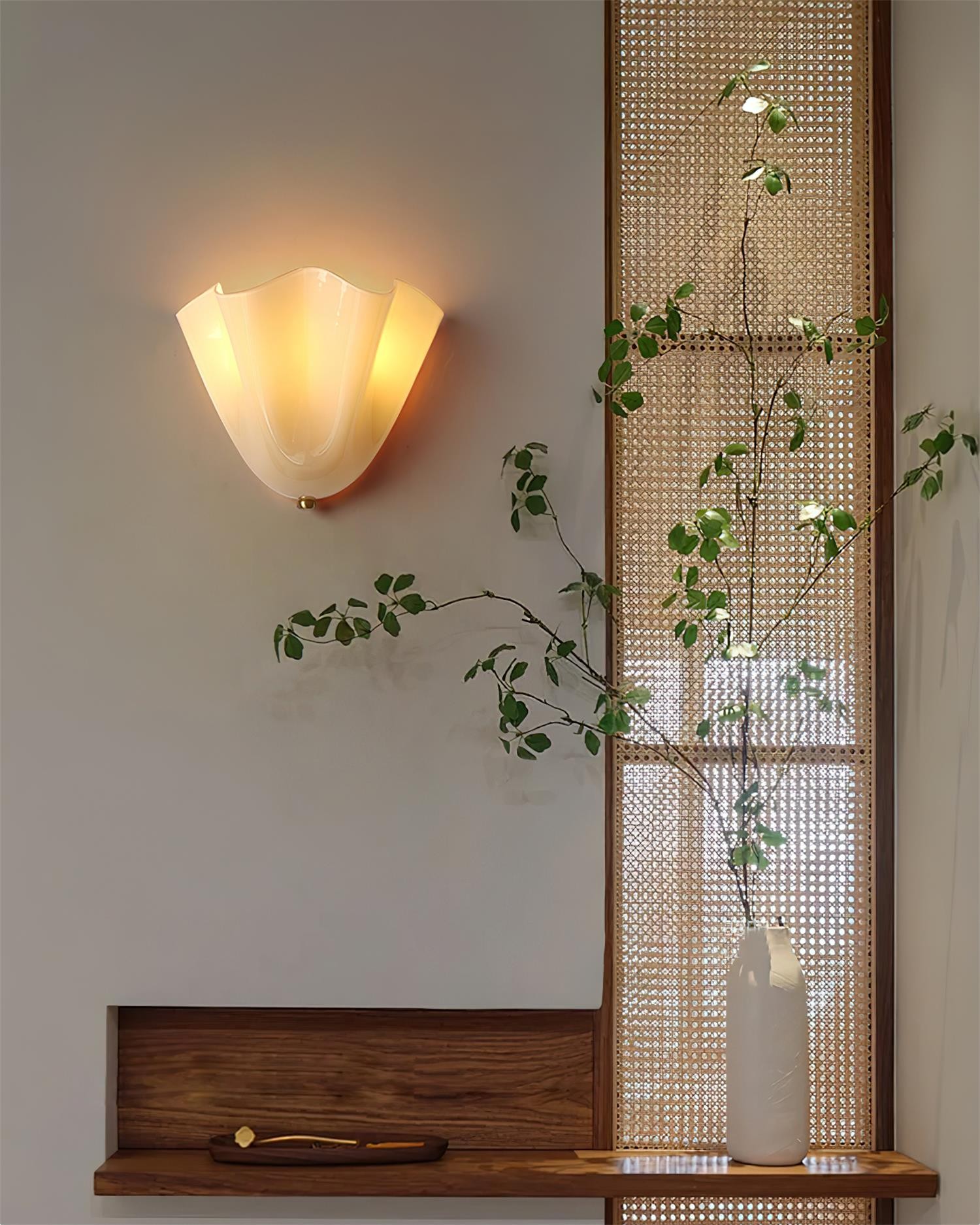 Bellina moderne wandlamp - Artisanaal glas Vera lamp voor interieurdecoratie HL1643