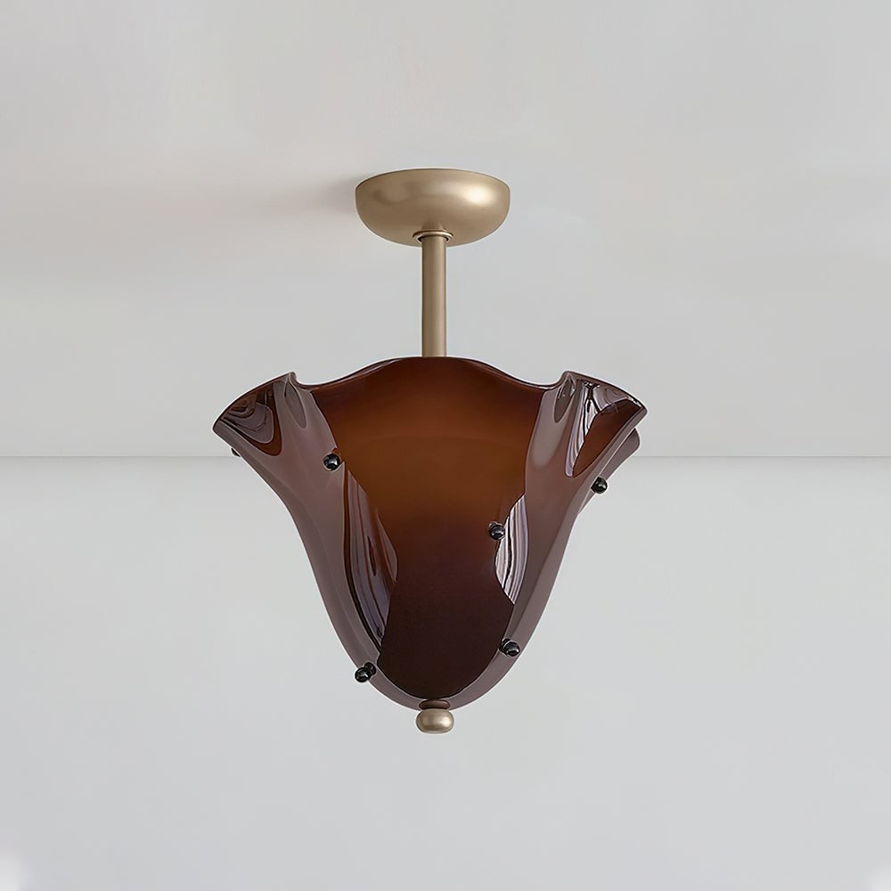 Bellina Decoratieve Glazen Plafondlamp - Moderne Sculpturale Plafondlamp HL1645