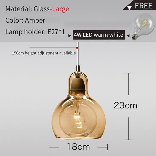 Mega Bulb Retro Glazen Hanglamp