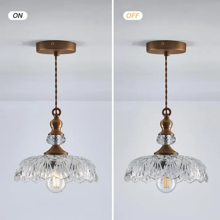 Mid-Century Mini Keukeneiland Glazen Hanglamp HL965